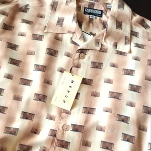MENCH PLATINUM MEN'S CASUAL BUTTON DOWN SHIRT
